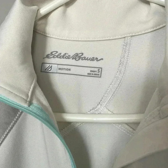 Eddie Bauer Women S Free Heat Outdoor Top Motion 1/2 Zip Pullover Cream - Picture 2 of 6
